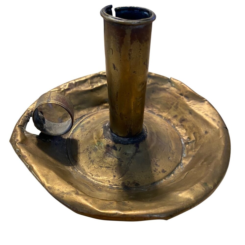 Rustic Vintage Metal Candle Holder With Handle
